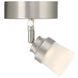 EnviroLite 4 Light 120 Brushed Nickel Track Kit Ceiling Light in 1900, Straight Bar